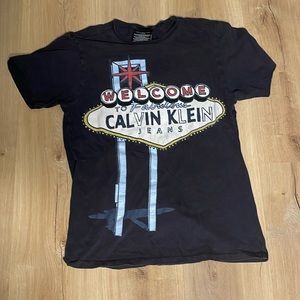 Calvin Klein Las‎ Vegas T Shirt. Navy Blue. Size Small.
